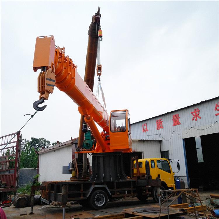 海边作业船用甲板起重机 小型码头液压船吊 大型海上克令吊