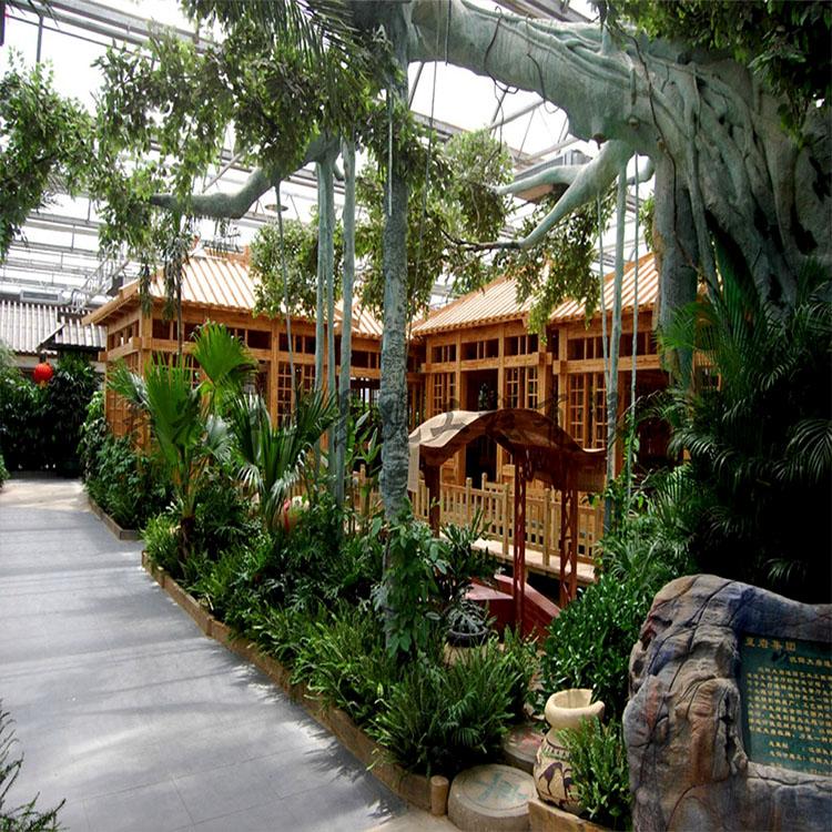 温室餐厅  生态温室餐厅   假山花园温室餐厅 温室大棚景观
