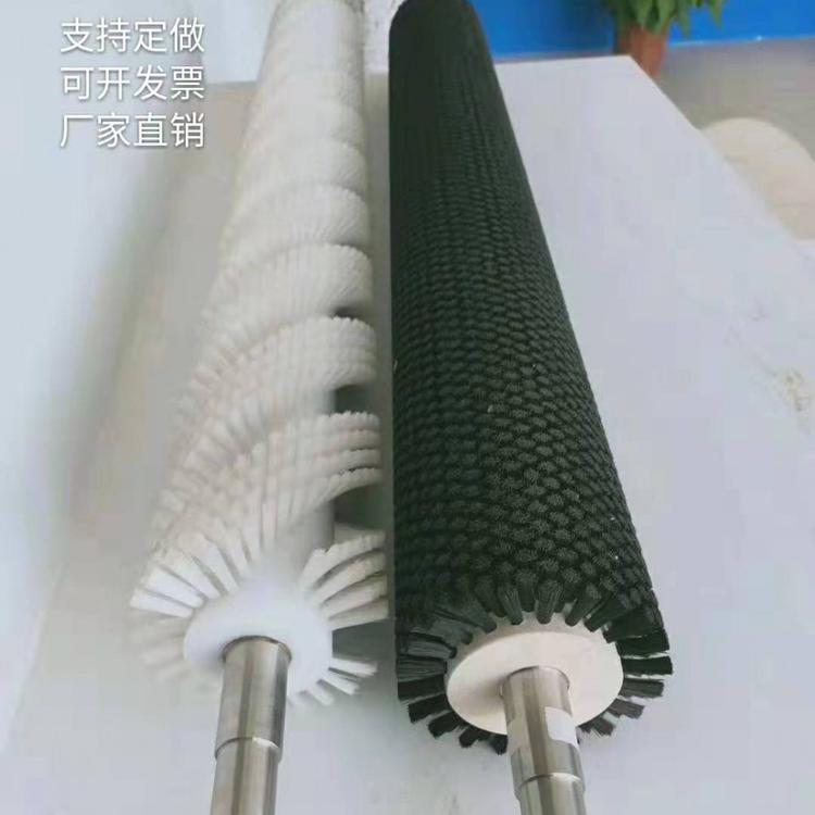工业毛刷辊 毛刷辊批发 尼龙丝毛刷辊 清洗毛刷辊