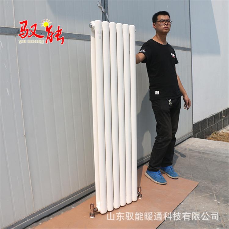 驭能暖通 钢制柱型散热器 民用钢六柱散热器 工业用散热器