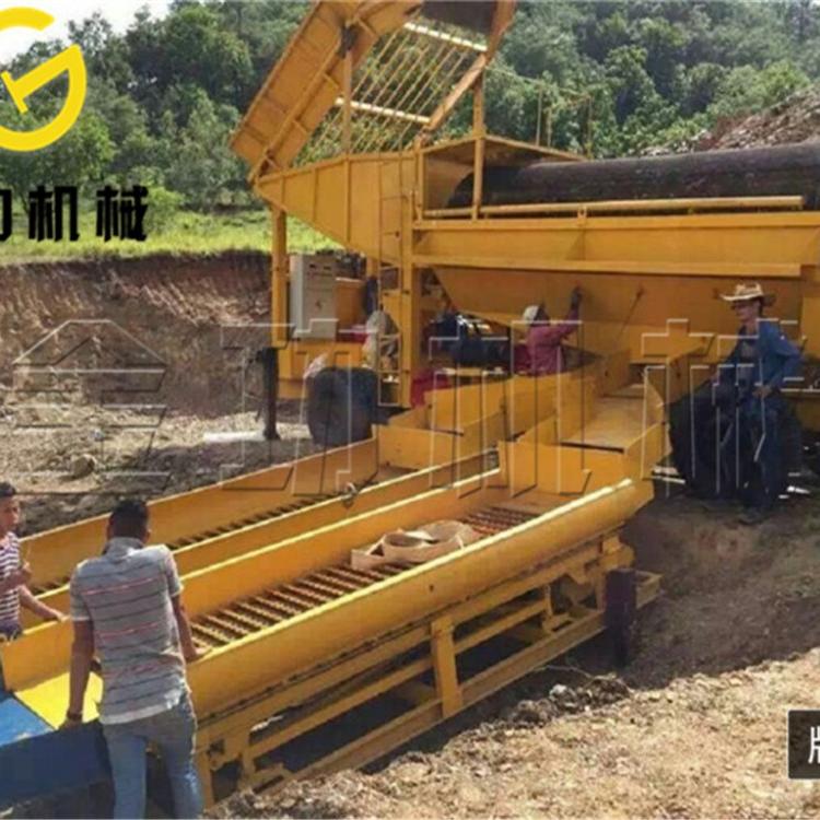 河道淘金设备   移动式淘金设备  淘金设备河沙