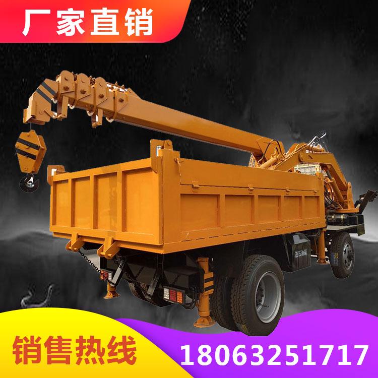 专业生产农用四不像运输车 河道清理专用随车挖 四驱自卸式挖掘机运输车
