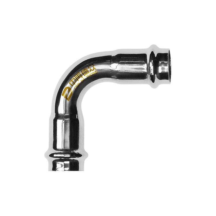 中再德众双卡压A型90°弯头304/316弯头