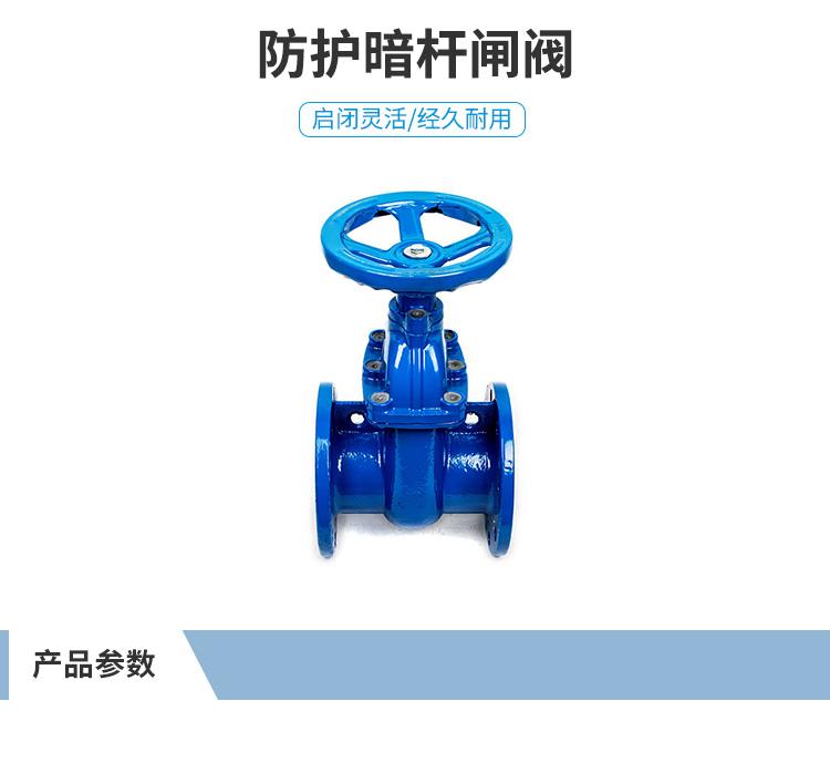 铂海阀门防护暗杆闸阀DN40-DN300