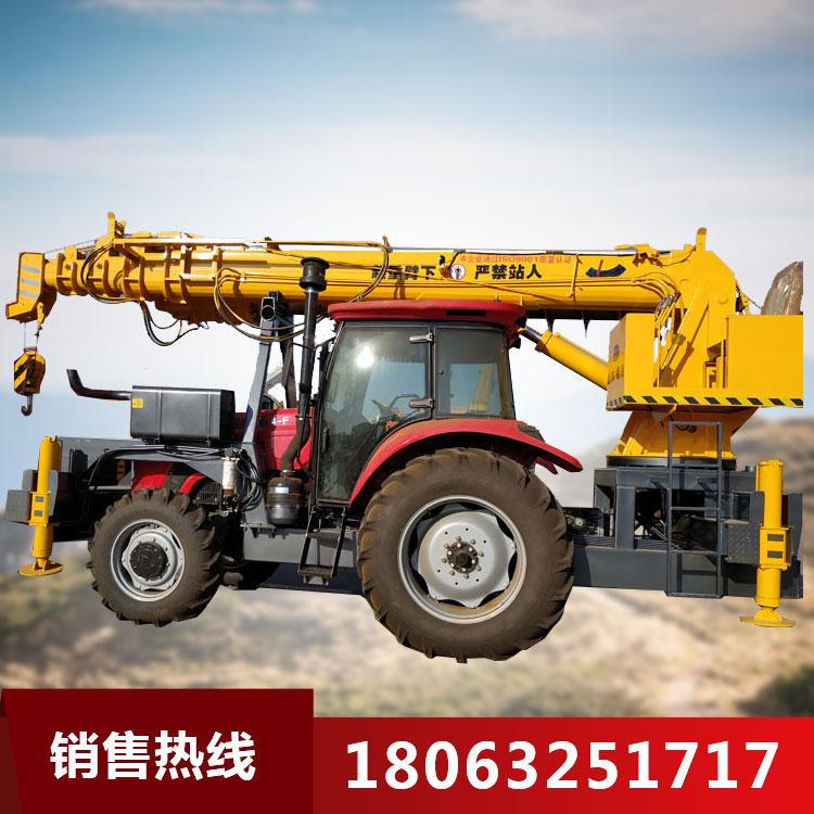 农用改装拖拉机吊车 可无线遥控液压吊车 拖拉机吊重旋挖一体价格