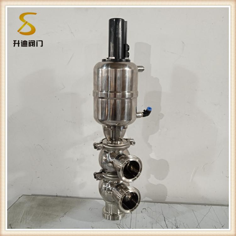 升迪F型卫生级换向阀 螺纹不锈钢进口换向阀厂家
