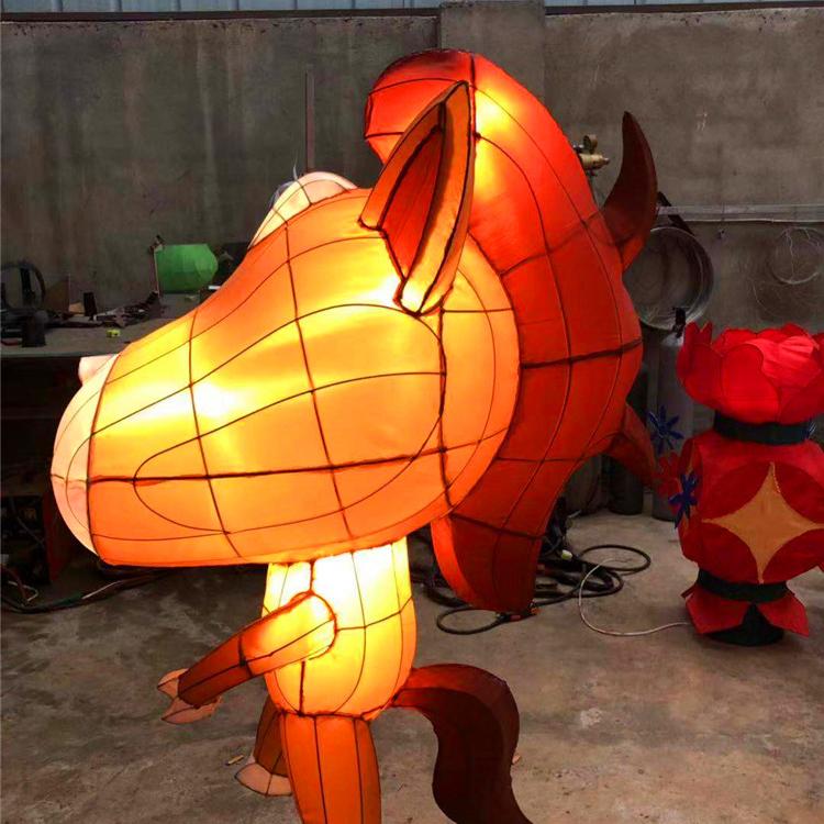 成都景观工程厂家 12生肖亮化彩灯艺术品 厂家直销  四川艺术品  成都艺术品厂家