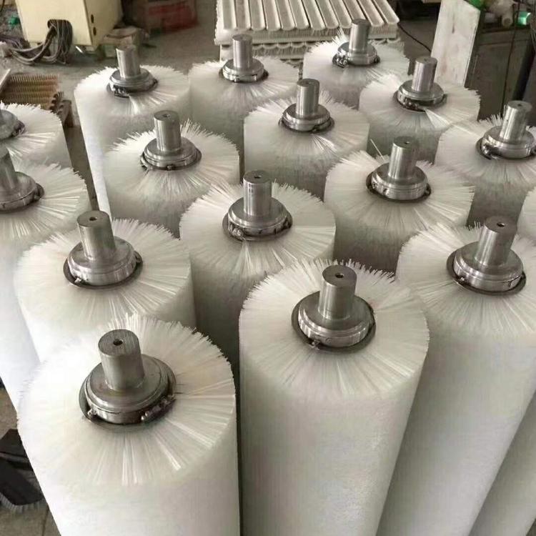 厂家直销工业毛刷辊 尼龙丝毛刷辊 圆柱形尼龙辊清洗毛刷辊
