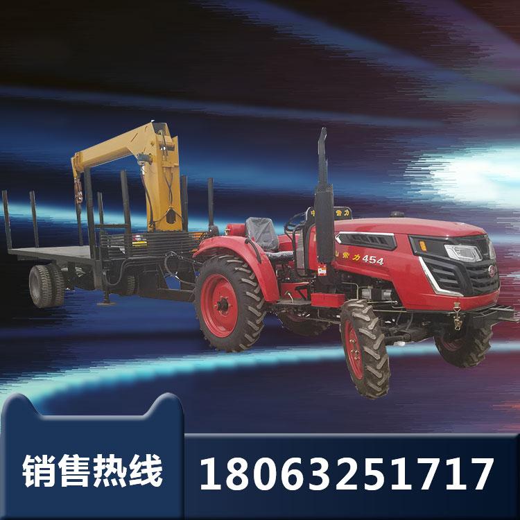 建筑工地吊装运输用拖拉机平板吊车 活动板房吊运用拖拉机平板运输吊车