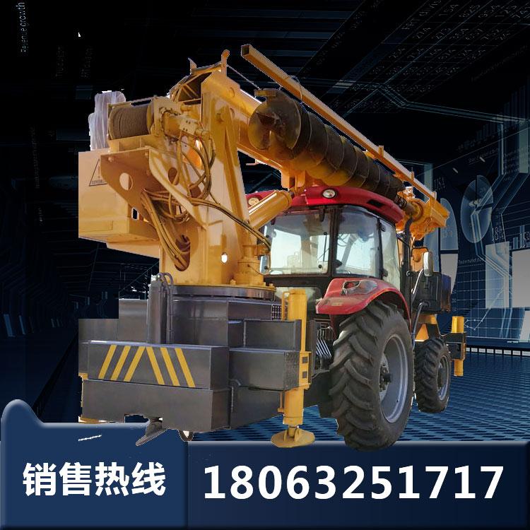 农用东方红底盘拖拉机吊起重机 工程建筑机械拖拉机吊车 多功能吊钻一体机