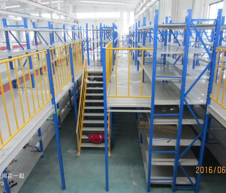 4S店专用阁楼货架 郑州中型重型阁楼式钢平台仓储货架 厂家直销可定制