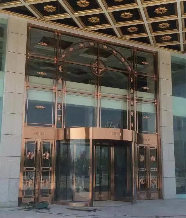 宾馆旋转门  三翼旋转门定制  电动旋转门