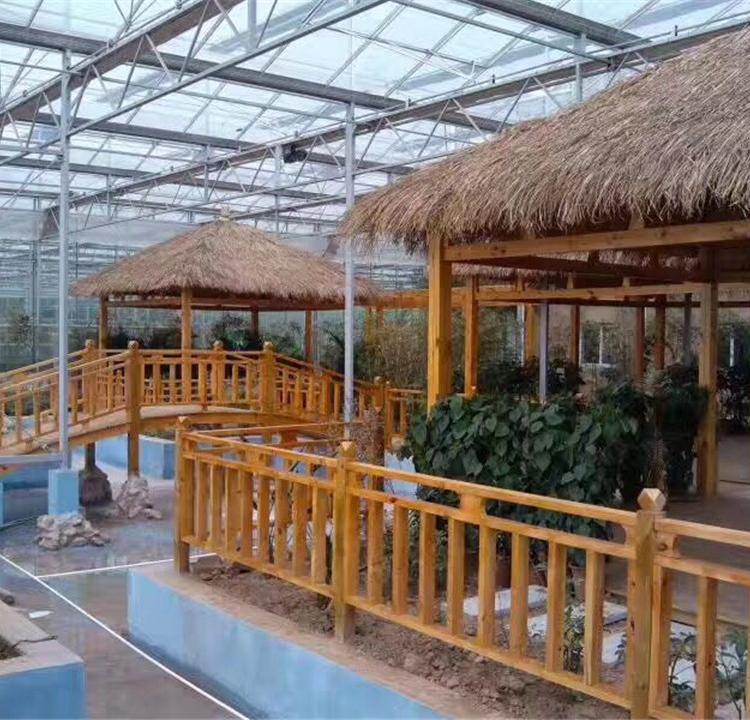 山水合温室承接 生态温室工程 温室大棚 生态玻璃温室  生态玻璃餐厅