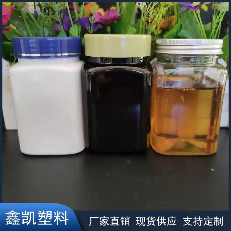 现货销售 500g装铝盖蜂蜜瓶 铝盖塑料瓶  花茶枸杞包装瓶