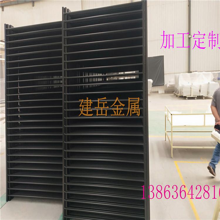 现货供应蓝白黑三横梁锌钢护栏 小区铝合金护栏