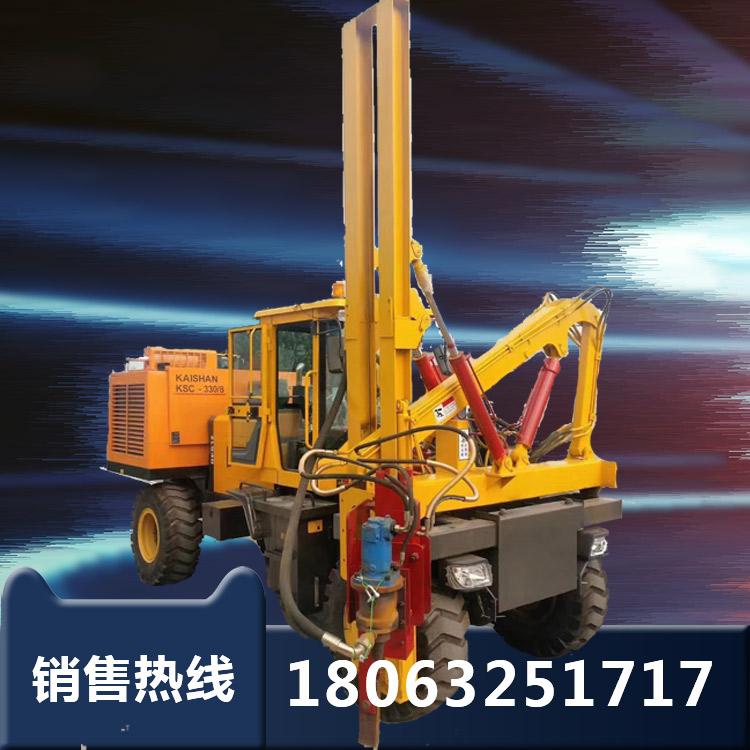 装载机式高速公路防撞护栏打桩机 936打拔钻一体液压护栏打桩机 公路两边桩基打桩机