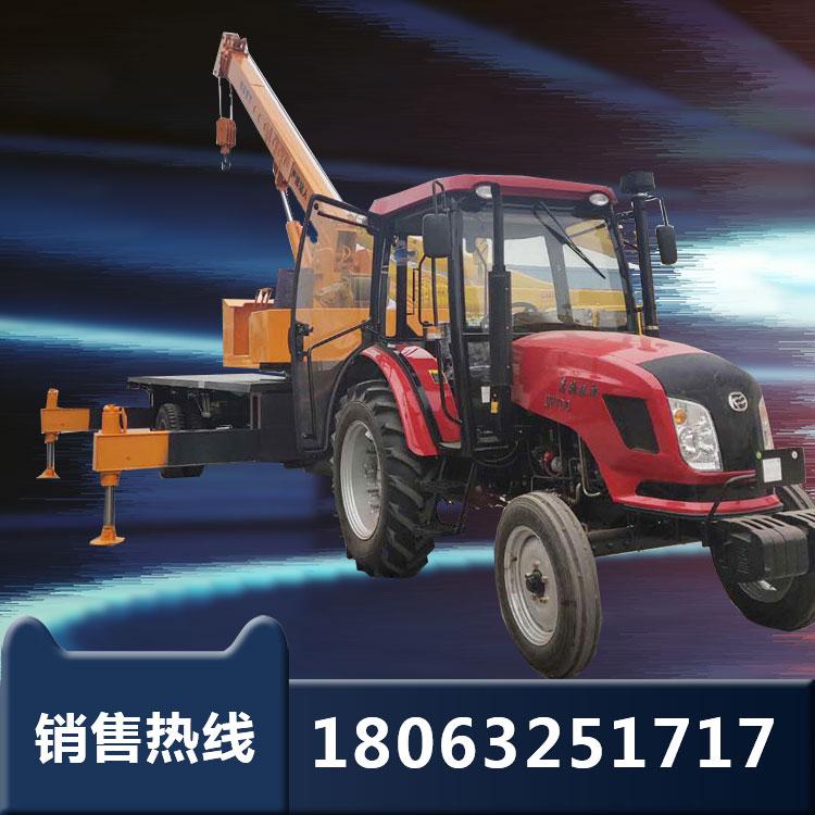 可牵引拖拉机平板吊 四驱拖拉机平板吊 6吨农用拉钢筋吊运一体机厂家