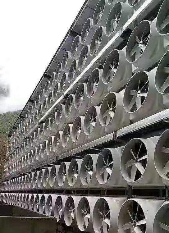 玻璃钢风机厂家 山东多面体批发销售大风量 耐腐蚀 玻璃钢风机