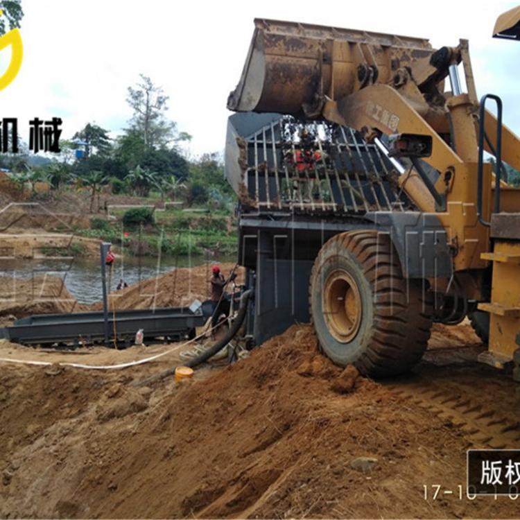 金功机械   江苏选金机械  简易采金船  小型移动式淘金设备