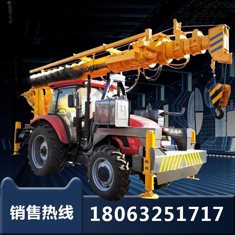 厂家直销拖拉机吊车 多功能越野吊 电力工程专用 吊钻一体起重机