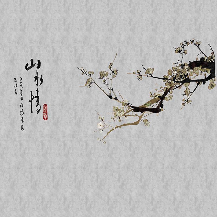 启秀墙布轻奢风格 亚麻无缝壁布 卧室轻奢墙布 竖条纹壁布