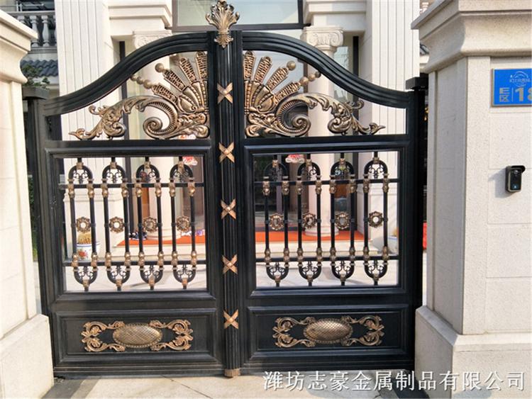 别墅铝艺大门 定做别墅铝艺大门 别墅铝艺大门加工 工艺优良
