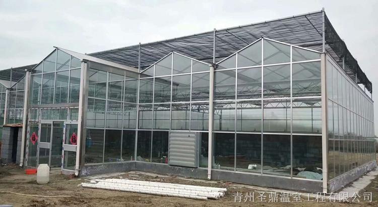 连栋玻璃温室价格 山西连栋玻璃温室设计
