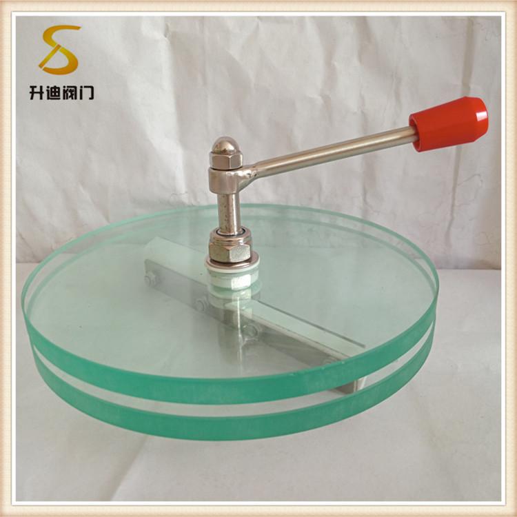 升迪双层钢化手动带刷玻璃视镜 卫生级刮板视窗玻璃