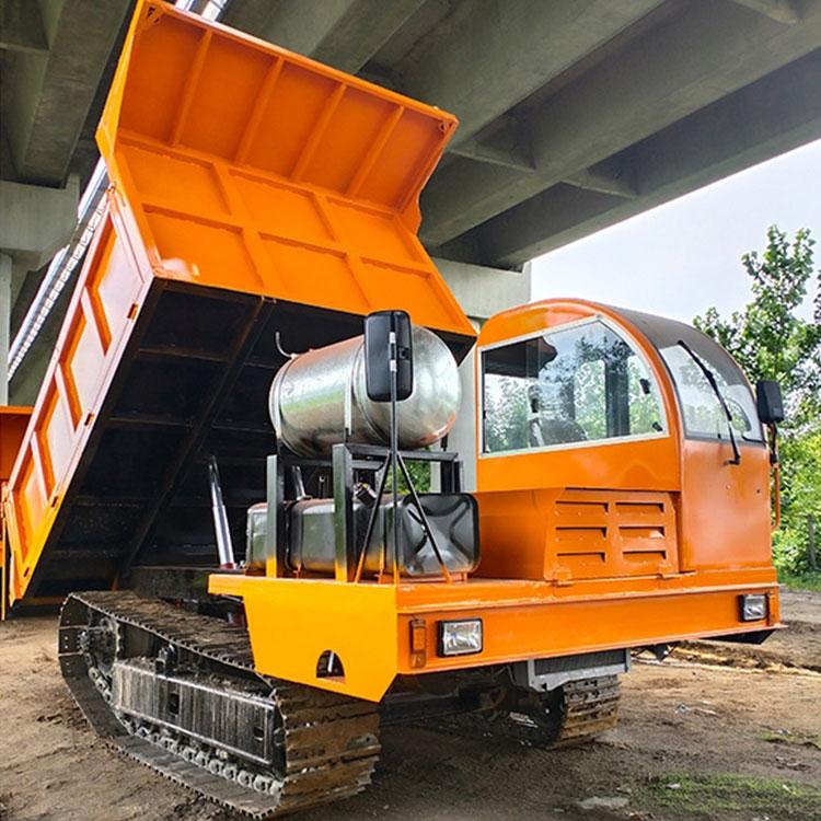 500kg运输工用农用大马力 全地形自卸式翻斗车 果园履带运输车