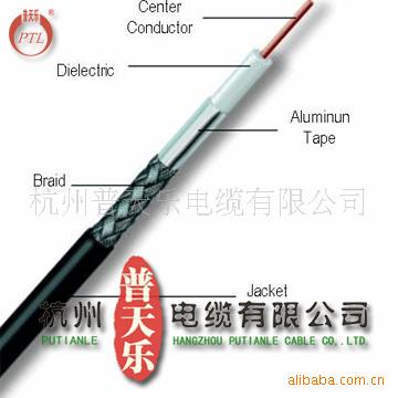 [普天乐电缆]供应有线电视天线，同轴电缆48编，96编带英制F头