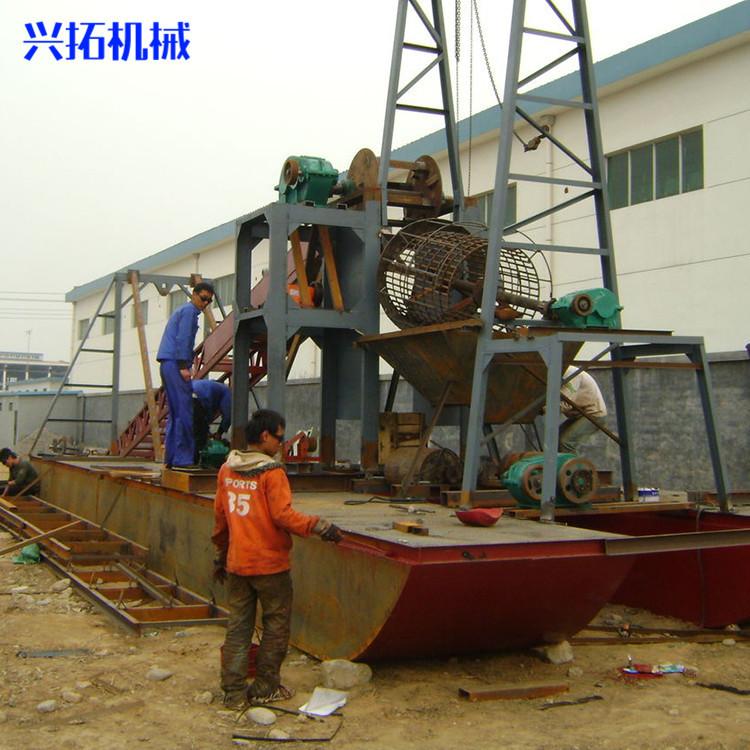 供应大型链斗式挖沙船 水上抽沙洗金设备 大型机械厂家可咨询