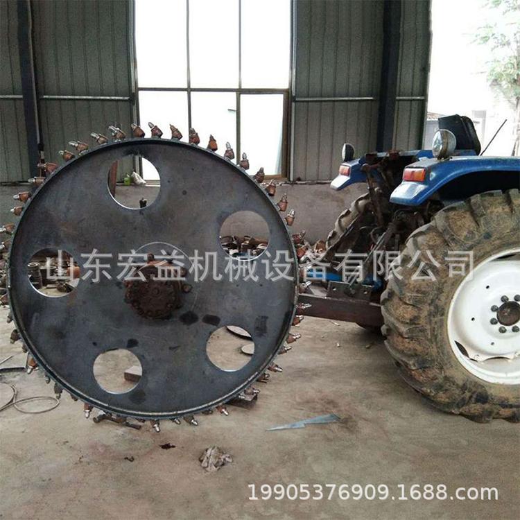 公路圆盘式开沟机厂家 可定制盘式路沿石开沟机 牵引式圆盘开沟机