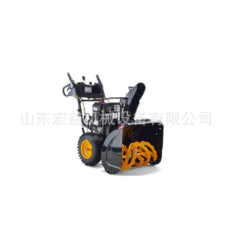 汽油动力除雪机厂家直销 物业用自走式扫雪机 手推式三合一扫雪机