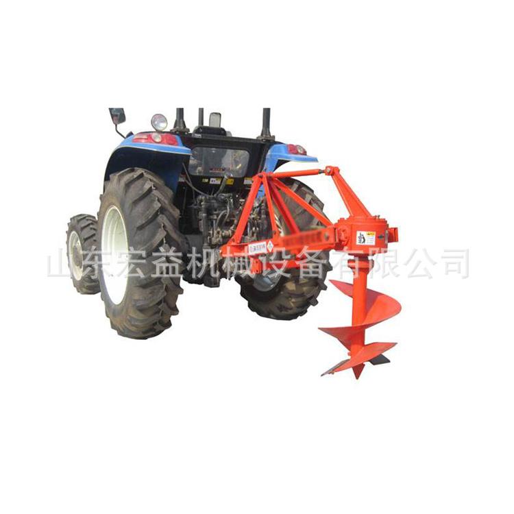 林业植树挖坑机厂家直销 电线杆立柱埋桩机 拖拉机后悬挂式挖坑机