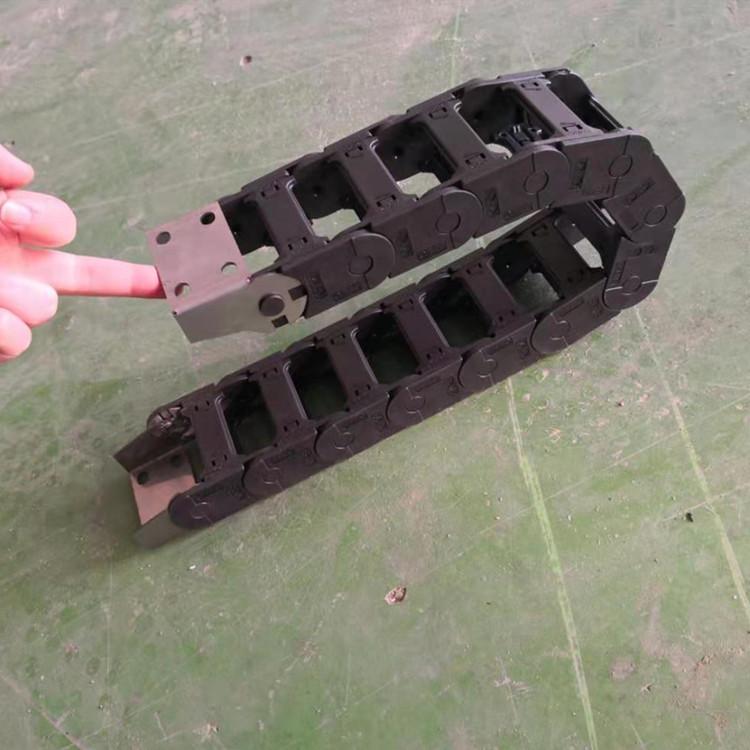 纺织机械尼龙拖链 18*38半封闭拖链 匹配米思米金属接头坦克链