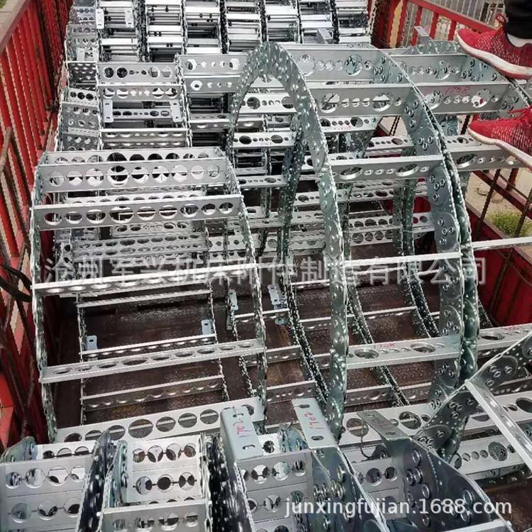 镀锌/防锈铁拖链 拆装方便 打孔上下分开式钢铝拖链 来图加工