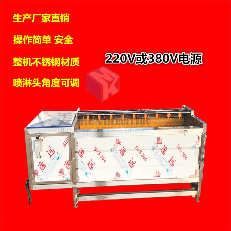 1000毛辊清洗机 果蔬去皮清洗设备 水产品毛辊清洗机 多型号选择