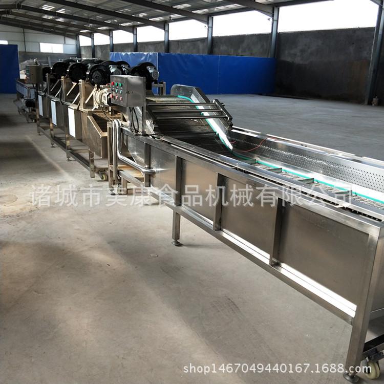 直销粽叶清洗机 不锈钢粽叶清洗风干流水线 多功能气泡式清洗机