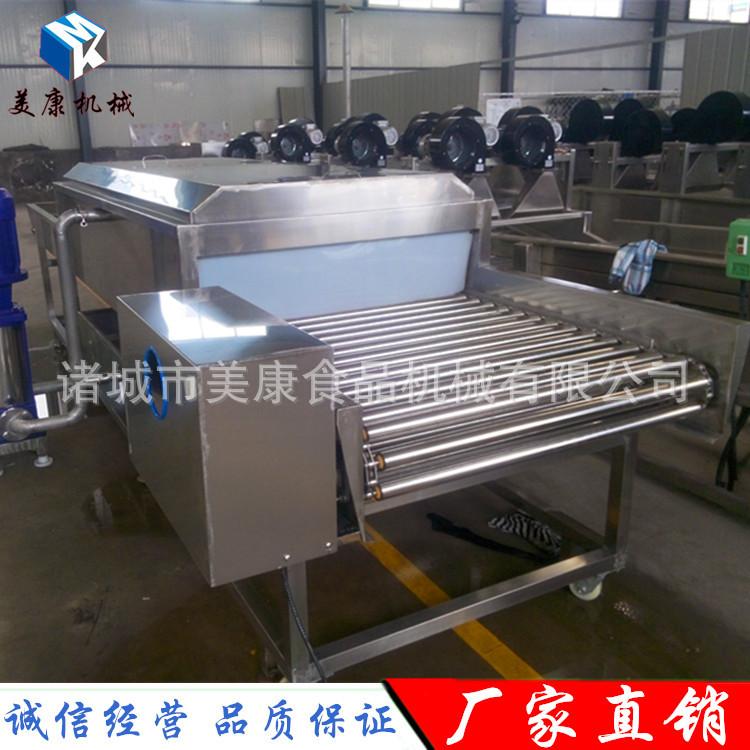 全自动滚杠式气泡水果清洗机 蓝莓气泡清洗设备 滚杠式水果清洗