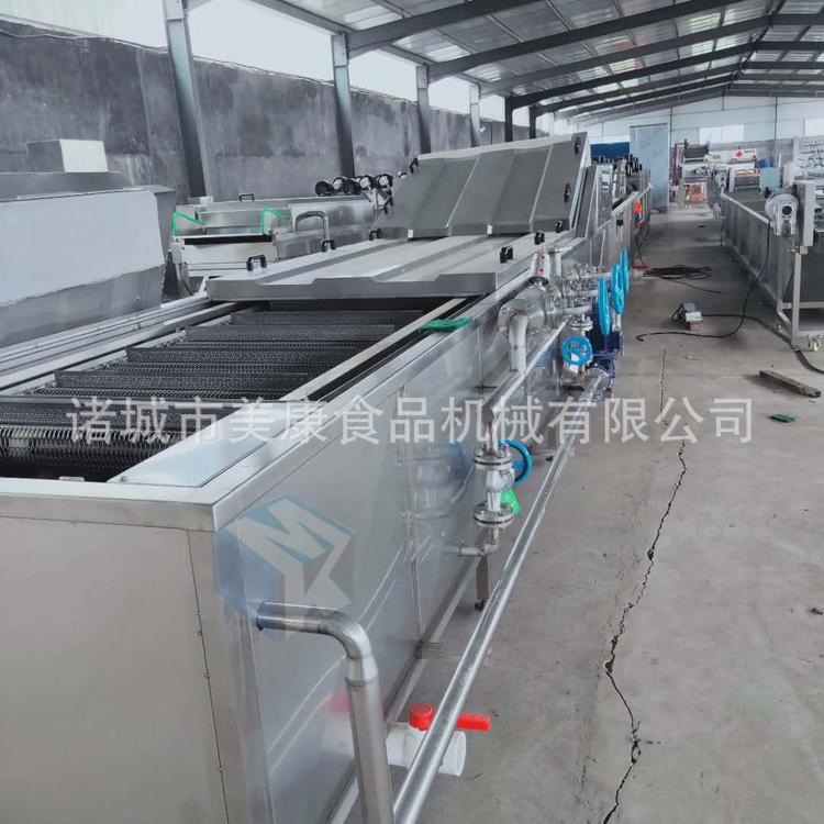 黑龙江速冻毛豆蔬菜杀青漂烫流水线 冷冻蔬菜加工设备 蔬菜漂烫机