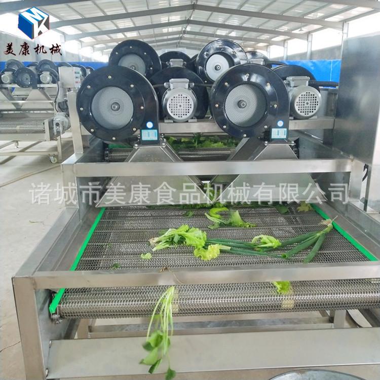 美康全自动包装袋清洗风干设备 蔬菜水果加工清洗风干线设备便宜