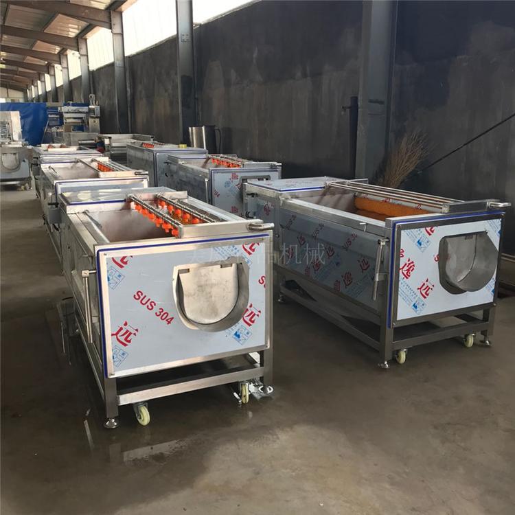 定制生蚝清洗机 海鲜毛刷清洗机 多功能毛辊清洗机