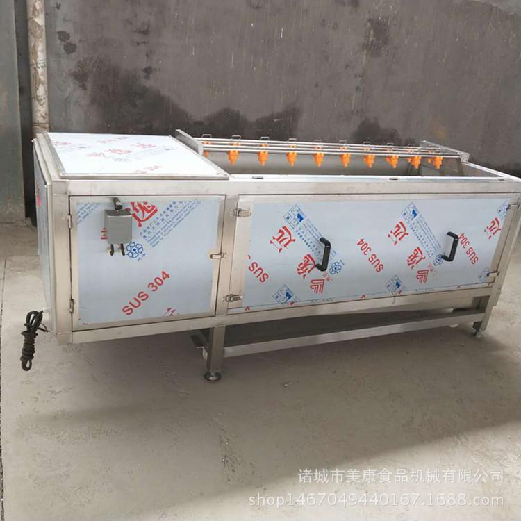 各种型号根薯清洗机 山药清洗去皮机 毛辊清洗机生产厂家