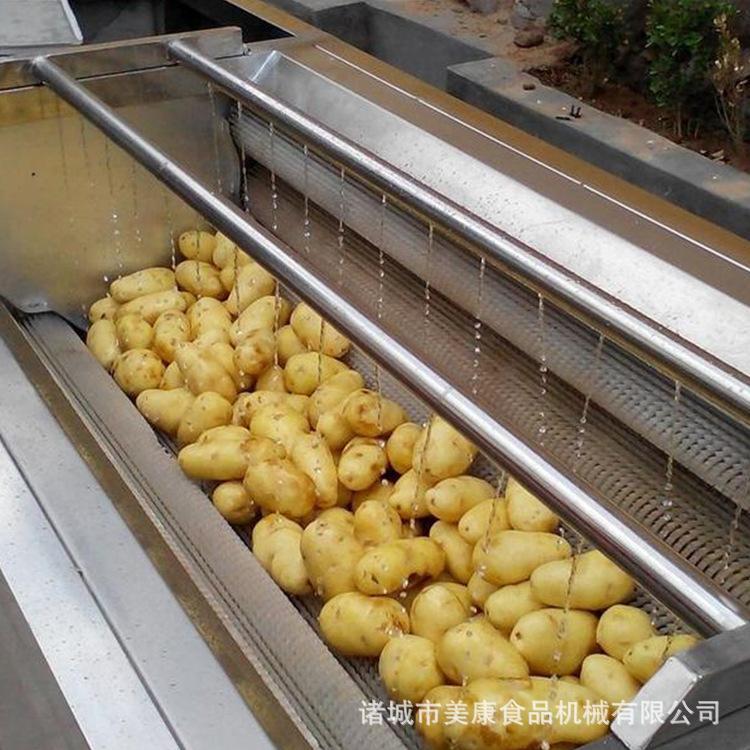 厂家热销红薯清洗机 土豆清洗去皮机 不锈钢毛辊清洗机