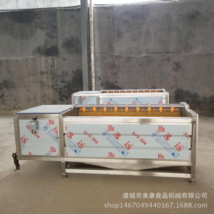 内蒙洋芋多功能毛辊清洗去皮机 喷淋式毛刷清洗机价格