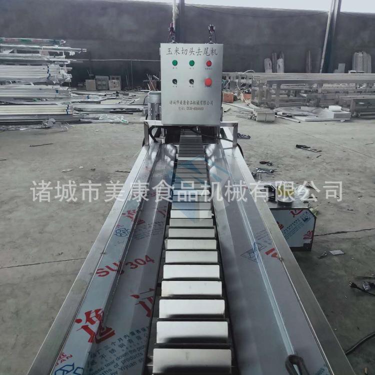 厂家直销速冻玉米切头去尾机 不锈钢鲜玉米穗切头去尾设备便宜