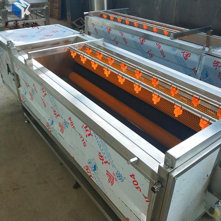 热销1000魔芋清洗去皮机 毛辊清洗去皮设备 全自动毛刷清洗厂家