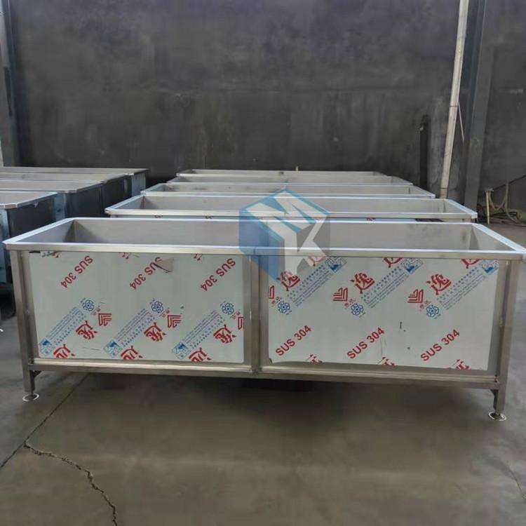 厂家专供卤制鸭脖浸泡池 酱卤肉制品化冻机 鸭货清洗浸泡槽子价格