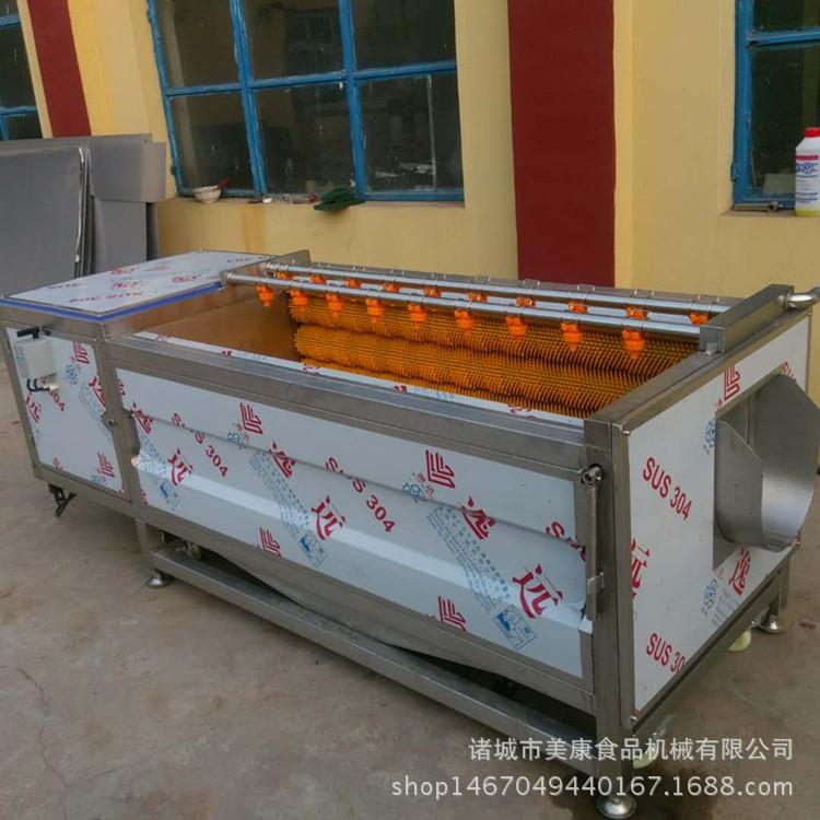 全自动毛辊清洗机 扇贝去泥清洗设备生产厂家 全自动运行操作简单
