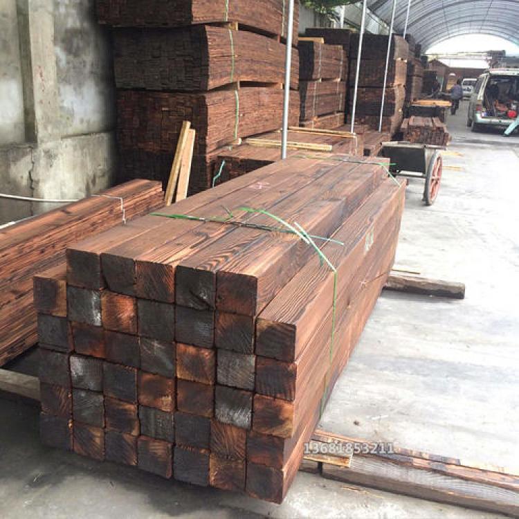 深度碳化木 碳化木古建吊瓜定做加工_碳化木厂家批发